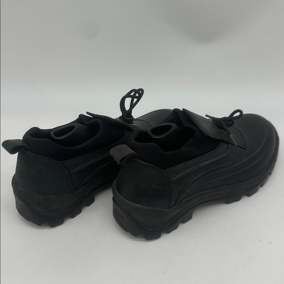 Lands’ End Slip On Duck Boots Women 9.0 D Shoes Black - Picture 11 of 14